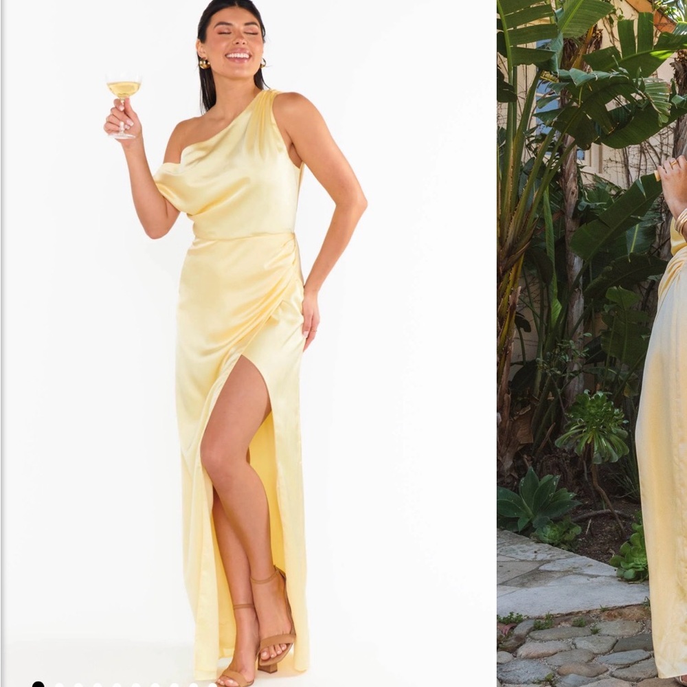 Show Me Your MuMu Yellow One-Shoulder Dress